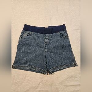 Blue Denim Maternity Shorts